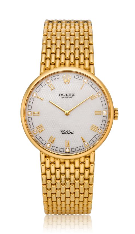 vintage rolex cellini 18k gold diamonds|rolex men's cellini 18k gold.